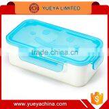 Rectangle Smily Face Designed Lunch Box/eco Fresh Box With Lock-blue thumbnail-1