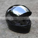 Adult Mirror Shield Gloss Black Full Face Motorcycle Street Helmet DOT Moto Bike thumbnail-2