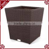 S&D Various Plastic pe Rattan Hand Made Outdoor Nursery Wicker Planter Garden Plastic Flower Pot thumbnail-3