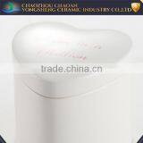 Heart-shaped White Ceramic Jars With Lids for Gift thumbnail-2