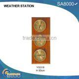 Indoor Multifunction Weather Station YG318 With Wood Base thumbnail-1