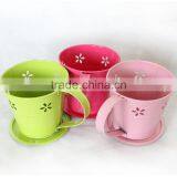 Wholesale Coffee Tea Cup Shaped Flower Pot With Saucer thumbnail-2