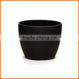 Wholesale Round Matte Black Glass Candle Holder thumbnail-1