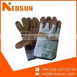 Working Cow Split Leather Women Garden Gloves thumbnail-1