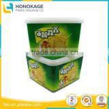 Wholesale Rectangular Clear Cups With Lids, Plastic Clear Container With Plastic Cover thumbnail-1