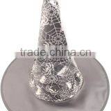 Halloween Costume Cobweb Wizard Black Witch Hat thumbnail-4