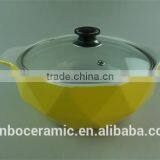 Ceramic Pots for Cooking Color Glazed With Glass Lid Cooking Pot Sets thumbnail-1