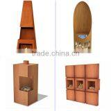 FO-9F07 High Quality Block Corten Steel Fire Pits thumbnail-2