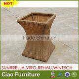 Hotel Outside Used Wicker Plant Pot Rattan Special Shape Flower Pot thumbnail-1