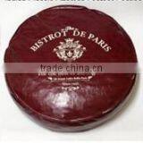 Round Faux Leather Storage Stool For Livingroom/Bedroom thumbnail-1