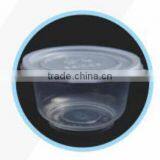 Plastic Disposable Microwavable Soup Bowl With Lid 400ml