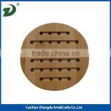 Modern Design Natural Wood Mat With Wheels for Your Flower Pot thumbnail-2