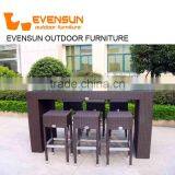 China EVENSUN Manufacturer Cheap Rattan Wicker Stool Bar Chair thumbnail-4