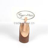 Little Stump Pine Card Clip, Natural Wood Card Clip, Stump Card Clip thumbnail-1