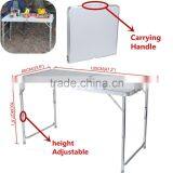 450111 Outdoor 4ft 120cm Portable Folding Table Height Adjustable thumbnail-4
