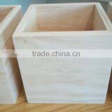 Wooden Box Wedding Centerpiece UNFINISHED Flower Planter ( 1- 5"x 5" Box) thumbnail-2