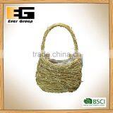 Rattan Hand Basket Shape Flower Pots For Garden Planer thumbnail-3