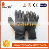 DDSAFETY 10 Gauge Black T/C Acrylic Linner Black Latex Coating Safety Gloves thumbnail-1