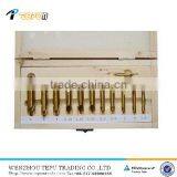 Tin Coated Pack In Wooden Box DIN333A 12pcs HSS Center Drill Bit Set