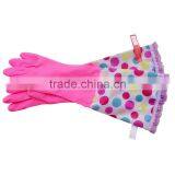 Kitchen Cleaning Dish Washing Lace Warm Waterproof Laundry Gloves thumbnail-6