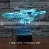 Remote Control Colorful 3D Illusion LED Night Light 3D Acrylic Lamp for Indoor Decoration for New Year Gift Christmas Present thumbnail-1