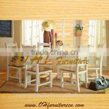 Eco-friendly Factory Direct Sale Modern Four Seater Dining Table and Chair Set Solid Wood Dining Table Chair Set thumbnail-5