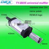 Racing Spare Part Double Exhaust System Universal Muffler Performance thumbnail-1