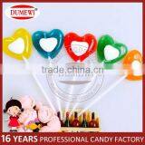OEM Valentine's Day Double Layers Love Hearts Shape Hard Lollipop Candy thumbnail-1