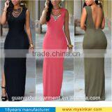 2015 New Designs Dress Fashion Backless Elegant Evening Sexy Western Dress for Woman thumbnail-1