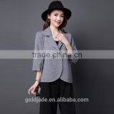 Fashion Ladies Short Coat Design Winter Woolen Knitted Coat thumbnail-5