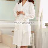 High Quality Couples Waffle Bathrobe,100 Cotton Bathrobe Foe Couple,white Waffle Ladies Dressing Gown thumbnail-5