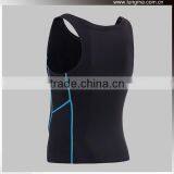 Polyester Summer Running Compression Tank Top, Tatto Compression Garments, Elastic Sleeveless Rash Guards thumbnail-2