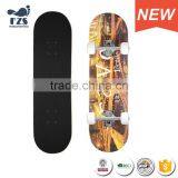 HSJ243 One Piece on Sale Double Plate Skateboard Four Wheels Evolve Skateboard thumbnail-1