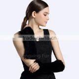 CX-A-68C Women Fashion Winter Warm Genuine Mink Fur Leather Golves thumbnail-5