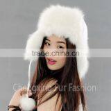 CX-C-38T Wholesale China Fashion Cheap Beanie/ Unisex Fox Fur Knitted Hat thumbnail-6