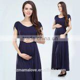 MamaLove Europe Long Maternity Clothes Maternity Dress Breastfeeding Dresses Maxi Nursing Dresses thumbnail-1