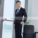 Plus Size Office Man Suits Factory Black Formal Business Men Coat Pant Suit thumbnail-2