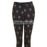 Cool Pattern Printed Hot Girt Sexi Photo Slim Fit Cigarette Harem Pants thumbnail-5