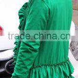 Cotton Mom Cardigan Ruffle Plus Size Top For Lady Long Sleeves Blouse For Women Spring Clothes Boutique thumbnail-4