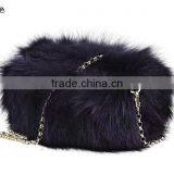 Genuine Fox Fur Handbag Tote Bag Luxury for Ladies Girl thumbnail-5