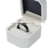 Titanium Steel Unadjustable Rings Black Heartbeat/ Electrocardiogram thumbnail-2