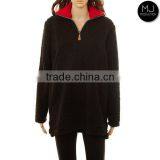 Wholesale Plus Size Clothing Women Fleece 1/4 Zip Sherpa Pullover thumbnail-3