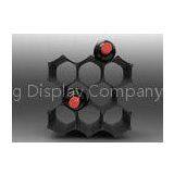 Black Beverage Metal Display Stands With 10 Bottle , Aluminum thumbnail-1