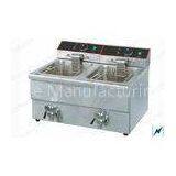 Electric Basket Countertop Deep Fryer For Hotels / Restaurants