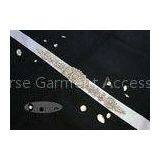 Sew on Beaded Rhinestone Bridal Sash , Rhinestone Wedding Dress Sash thumbnail-1