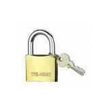 M-THICK BRASS PADLOCK-SUPER POLISH thumbnail-1