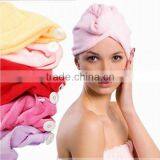 Microfiber warp kintting toweling hair drying cap for ladies