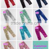 Boutique Shiny Navy Sequin Toddler Kids Tights , New Pants Design for Girl M5070604 thumbnail-2