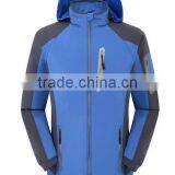 2017 NEW Water-Repellent Mens Blue Softshell Jacket thumbnail-1