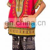 Kids African Dashiki Ethnic Cotton Shirts thumbnail-4